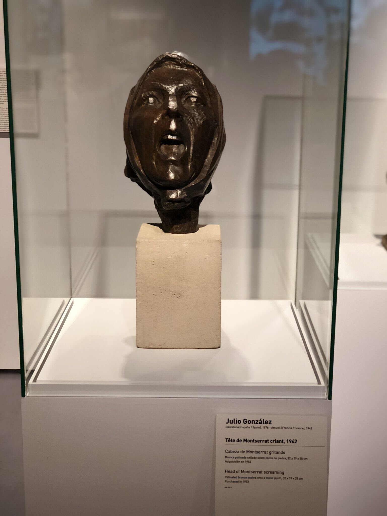 “Montserrat’s screaming head” exposed at the Pompidou Center Malaga